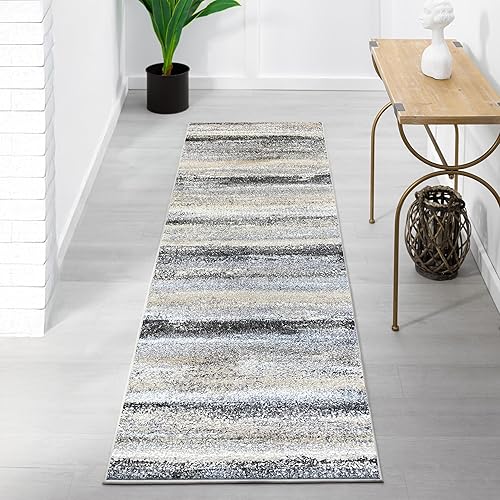 Miniatura 52 de LUXE WEAVERS Alfombra moderna resistente a las manchas, color marrón, tamaño 8x10