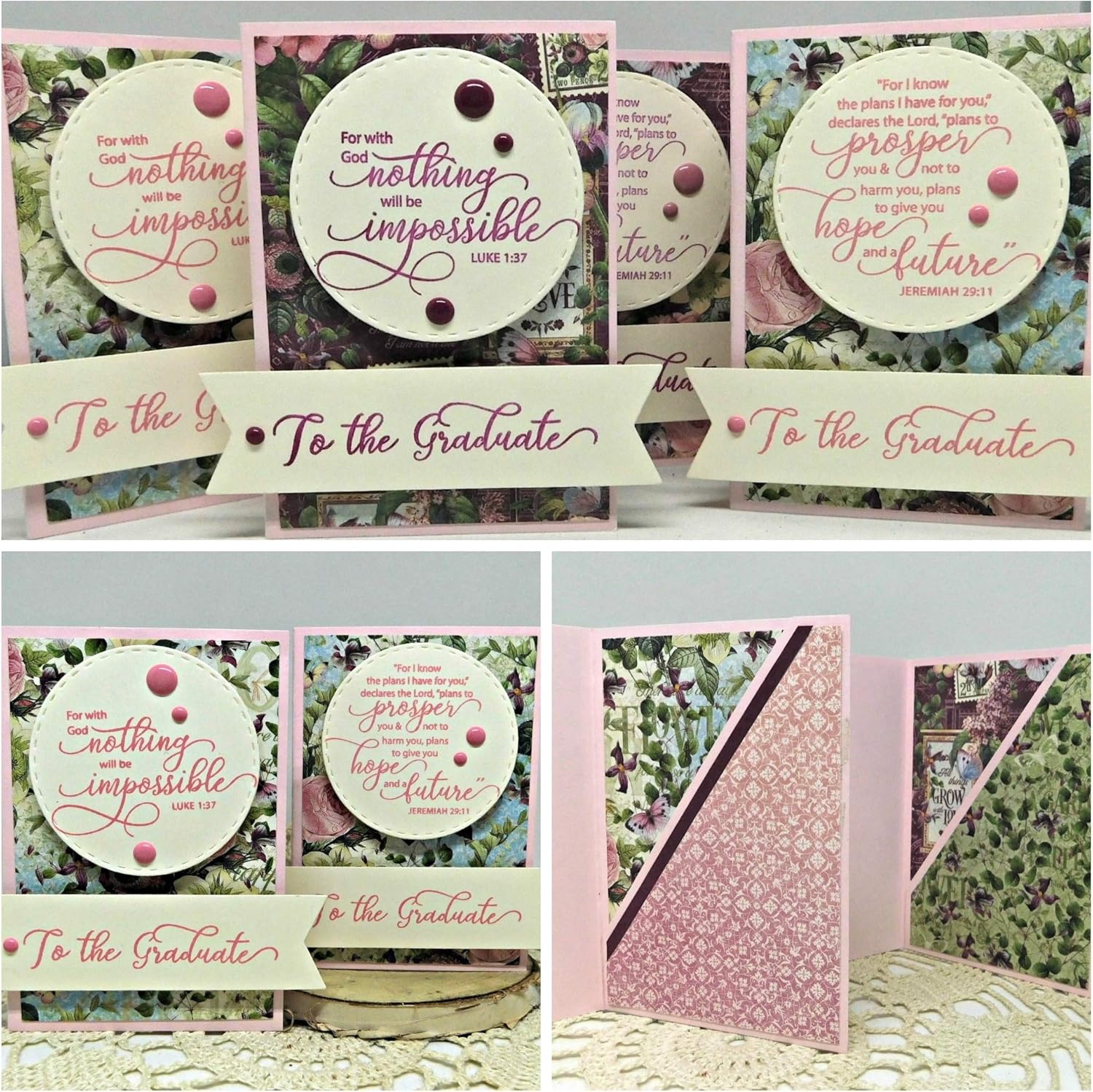 Clear Stamps Scripture for Graduation and Beyond Congratulations Graduate 4x6 Inch Sheets - 8 Pieces