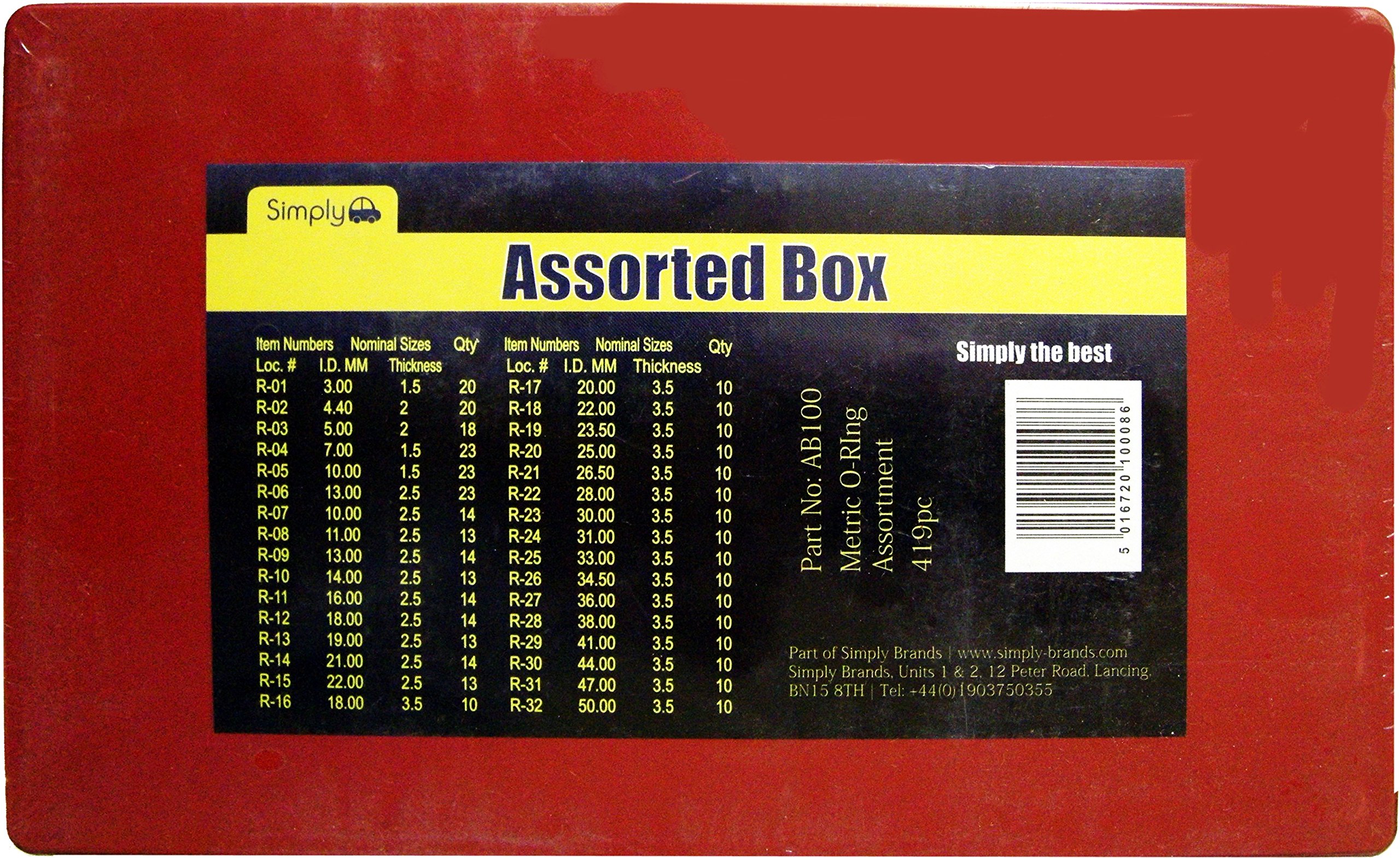 1x Assorted Copper Sealing Washers Metric DIY Accessories Workshop Tools - AB106