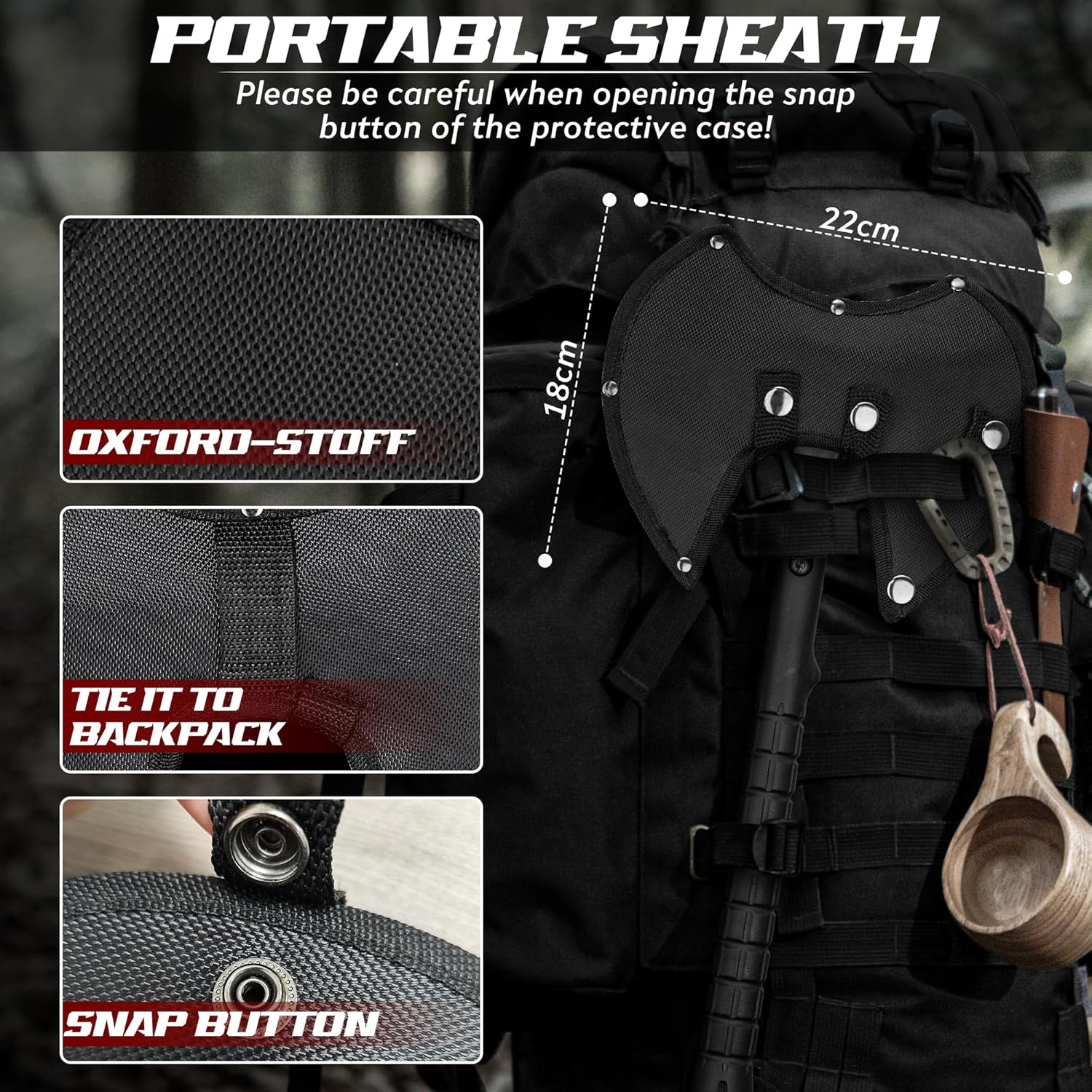 Freelander Throwing Axe Set Bundle with Tactical Axe 2 Pack