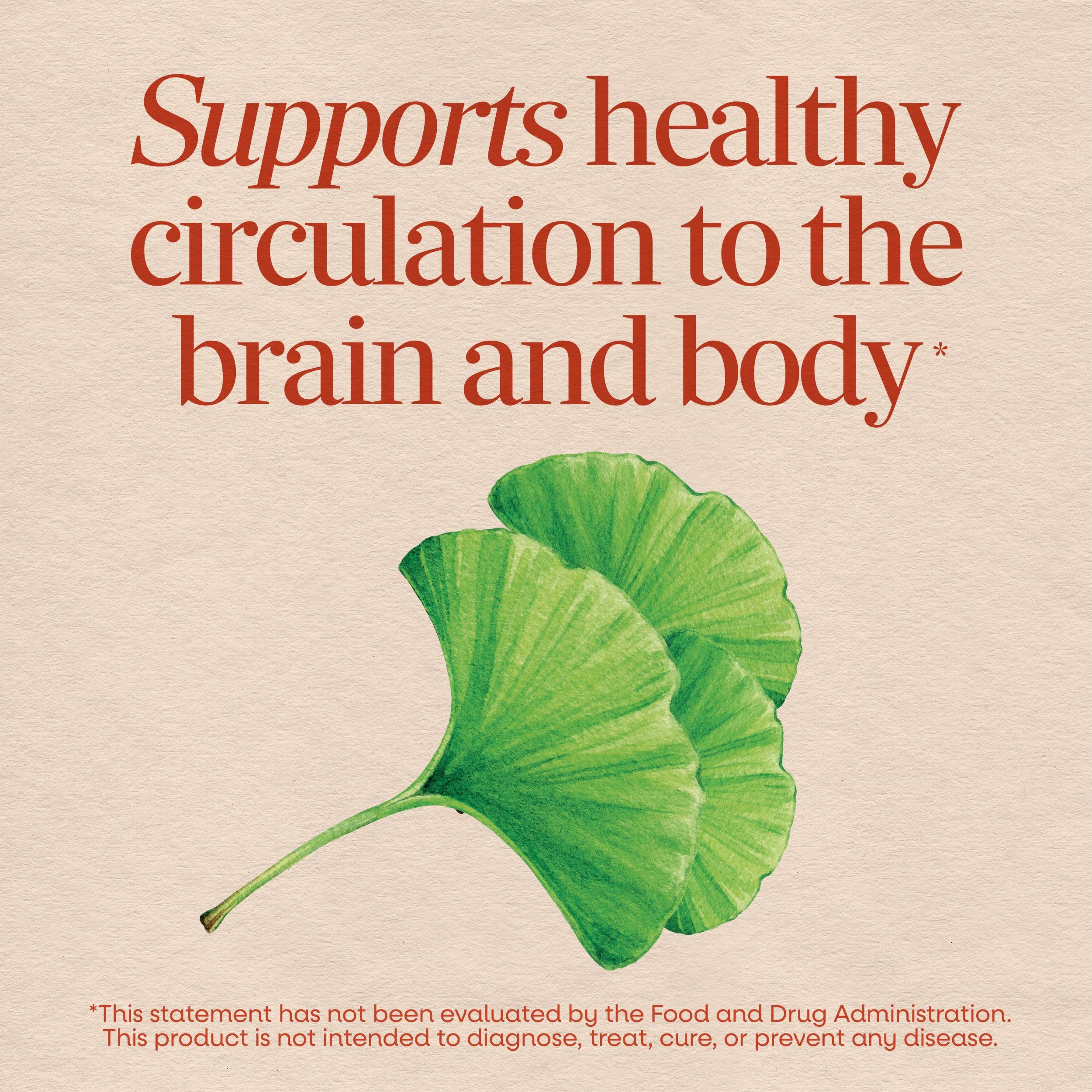 Nature's Way Ginkgo Biloba, Supports Memory and Concentration*, 60 ct — Amazon image 3