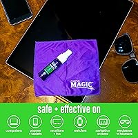 Vista 3 de NANO MAGIC Kit de recarga de limpieza de pantalla sin rayas, 7 onzas, spray de 1 oz, repuesto de 6 onzas, 2 paños de microfibra, televisor LCD LED