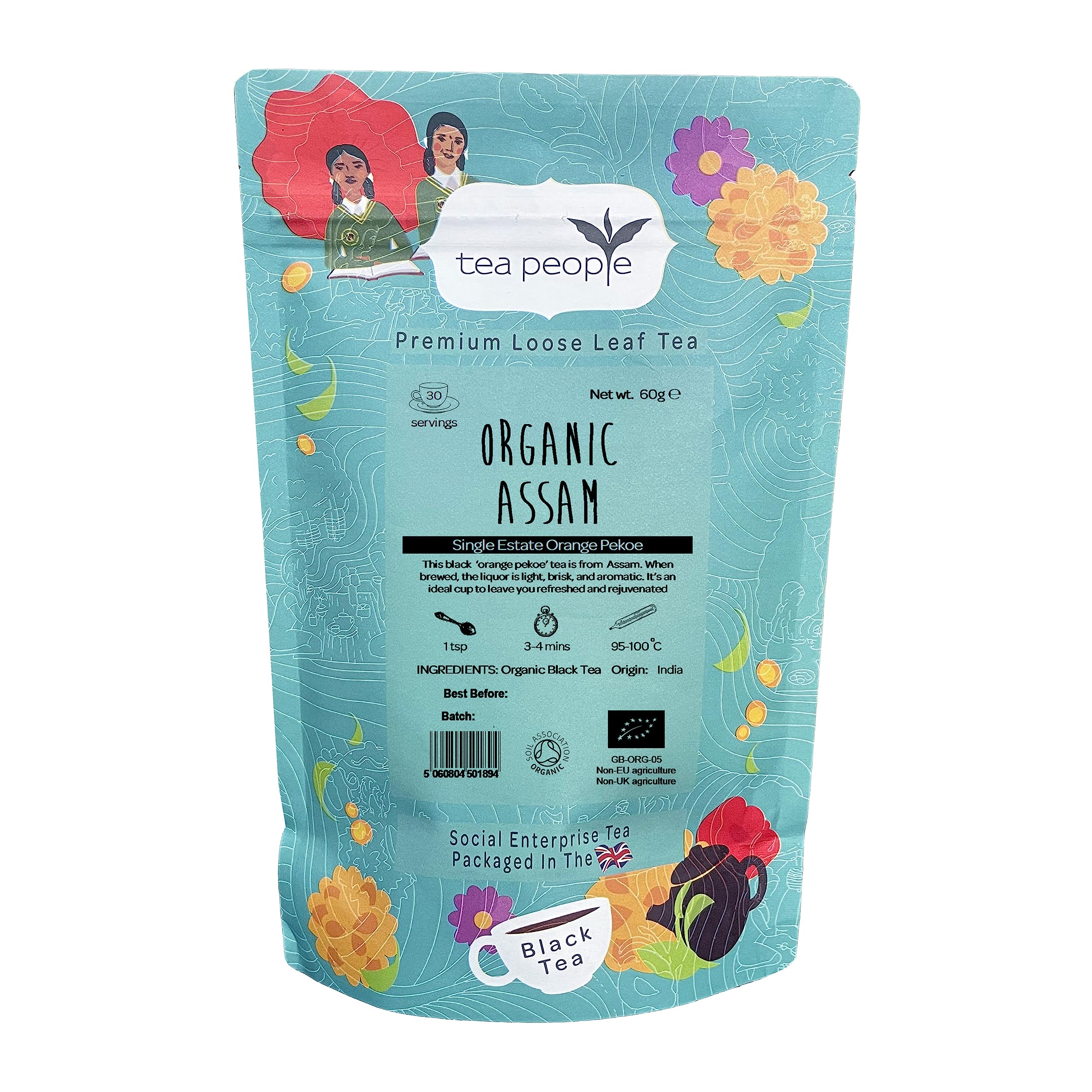 Tea People Organic Assam - 60g Retail Pack