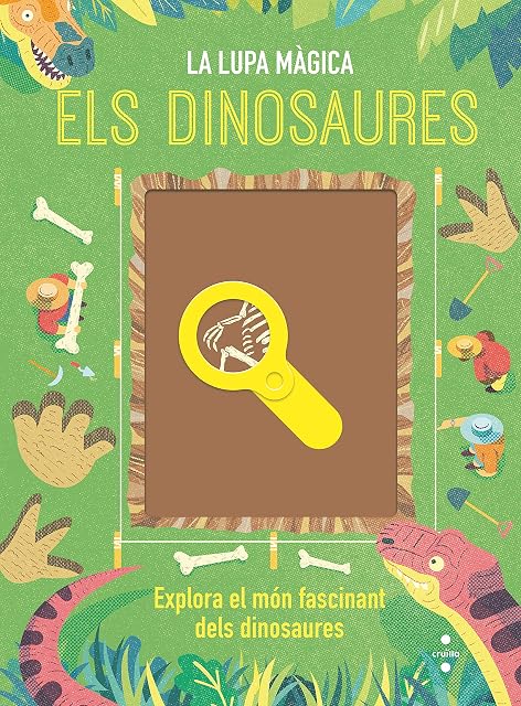 Portada de Els dinosaures. La lupa màgica