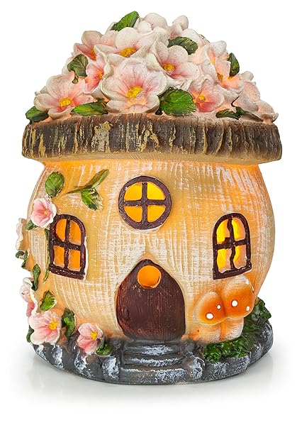 VP Home Gnome Fairy House Solar Garden Light