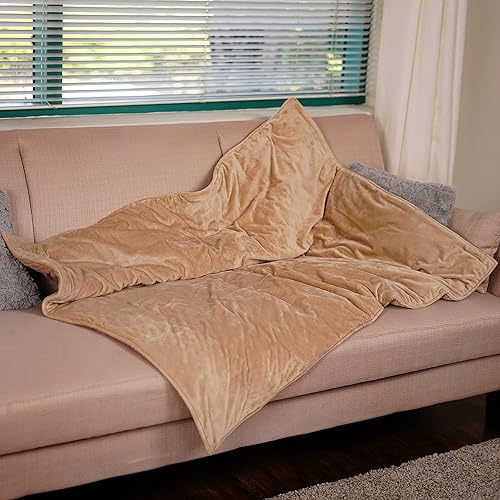 Miniatura 2 de ZooVaa Manta de compresión con peso Minky con cuentas de vidrio