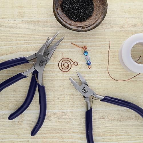 Miniatura 6 de The Beadsmith Juego de alicates de 3 piezas  El kit incluye nariz de cadena, punta redonda y cortador a ras con cuchillas de carburo de tungsteno