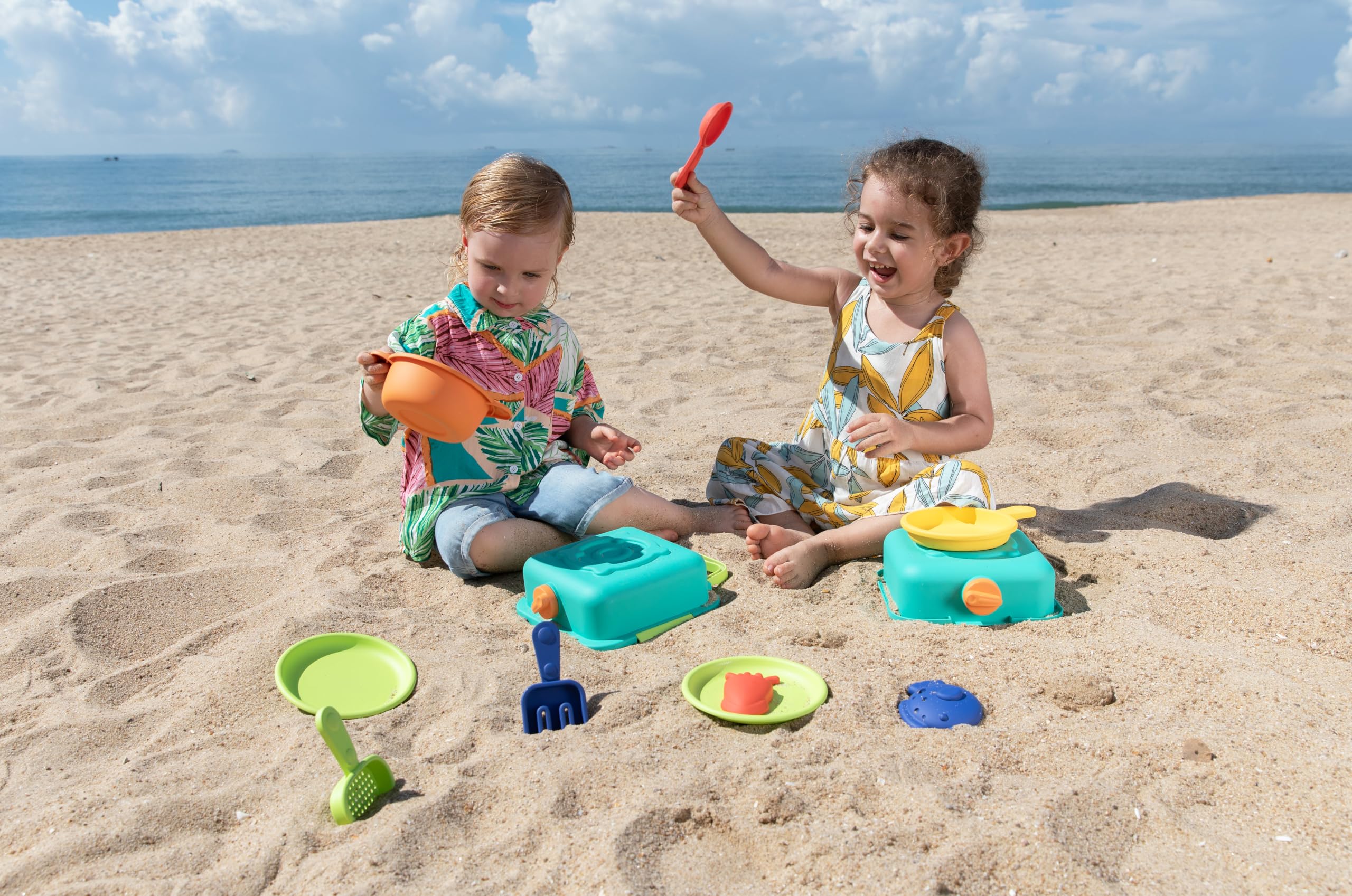 Hape Piaskowa kuchnia – zestaw do gotowania, zabawka plażowa, zabawka do piasku, od 18 miesięcy