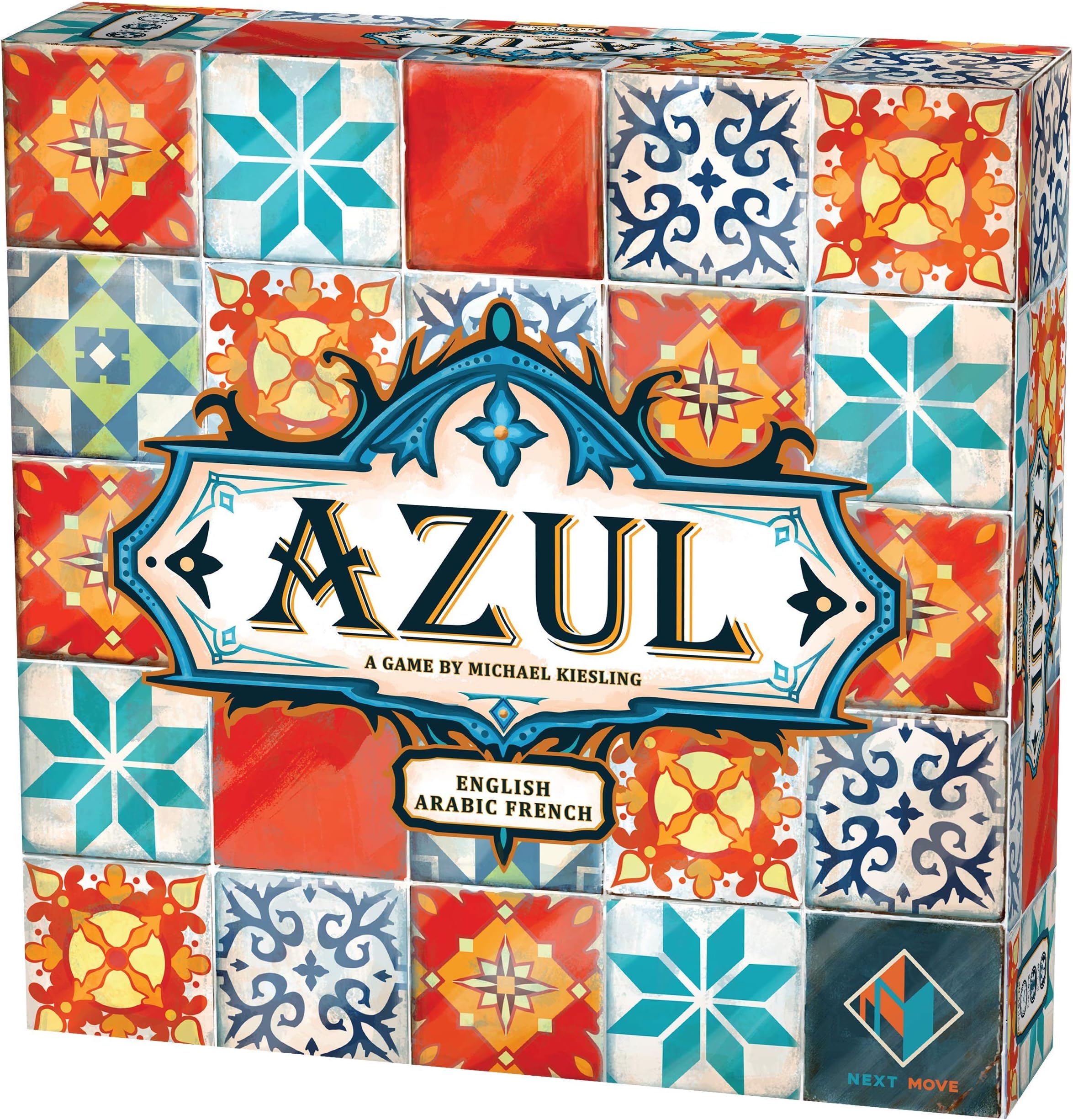 SuperHeated Neurons Azul | 2-4 Players | Official Version | English, Arabic and French Language | Family Game For Ages 8+ | Board Game Abstract Original | Made In Germany