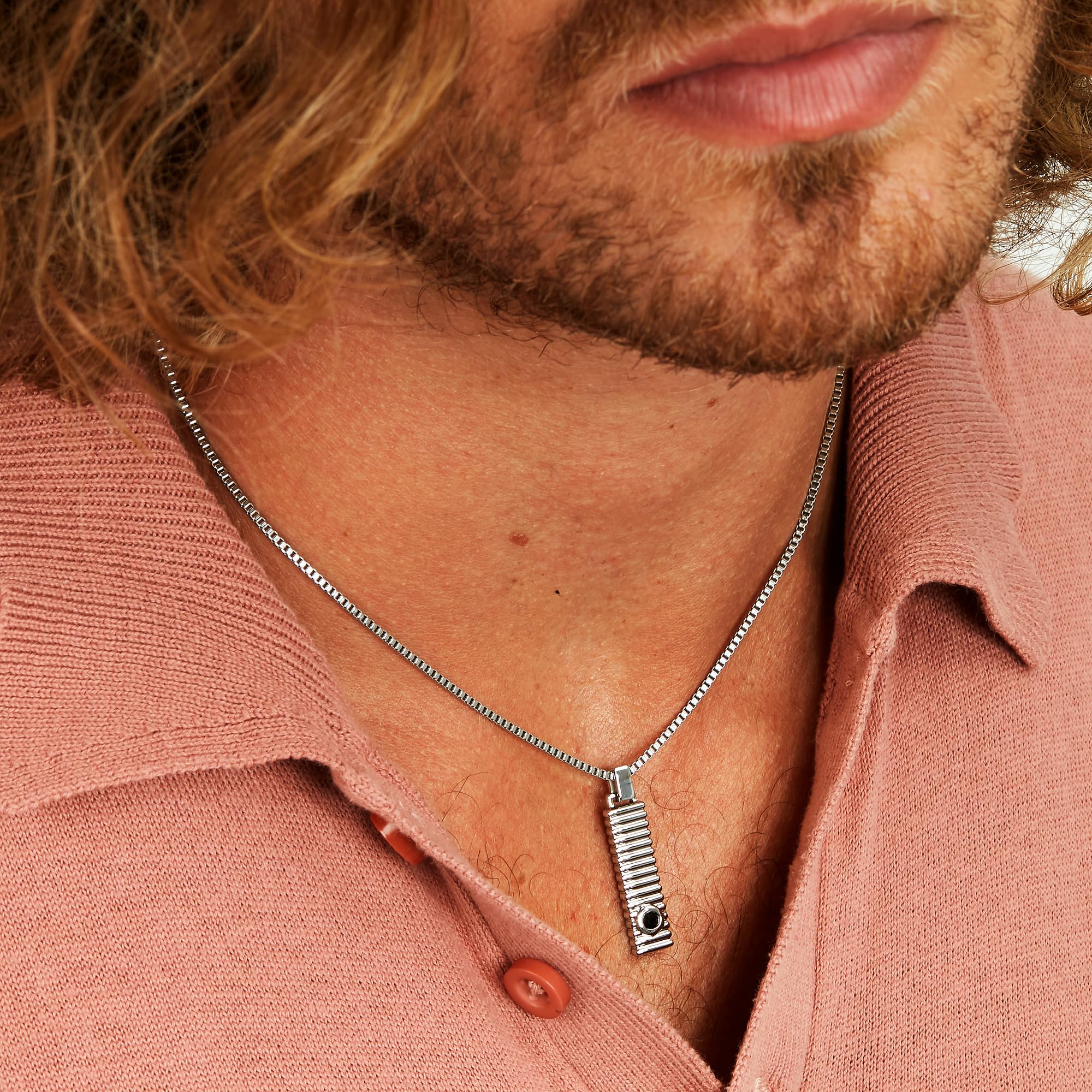 Morellato Collana Uomo in Acciaio, Cristallo Nero, Collezione Urban, Croce - SABH28
