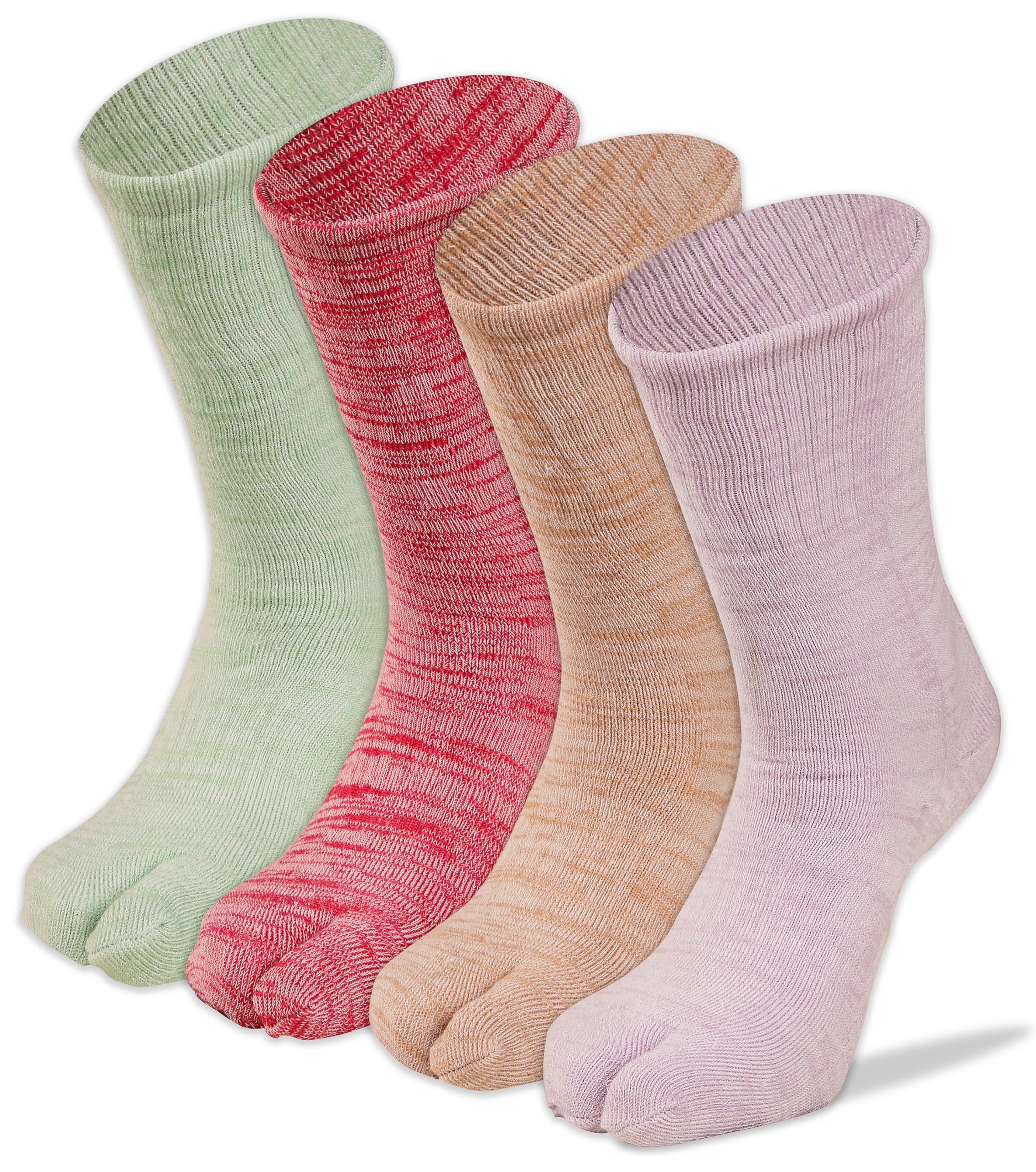 rc. royal class Soft & Thick Warm Calf Length Woolen Thumb Thermal Socks For Women, Pack of 4, Multicolored, Terry/Towel Cushioned Winter Wear Socks-picture-24