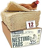 Nesting Pads for Chicken Coop Accessories - 12 Pack - Aspen Bedding for Chicken Nesting Box Rabbit Hutch - Organic Chicken Supplies