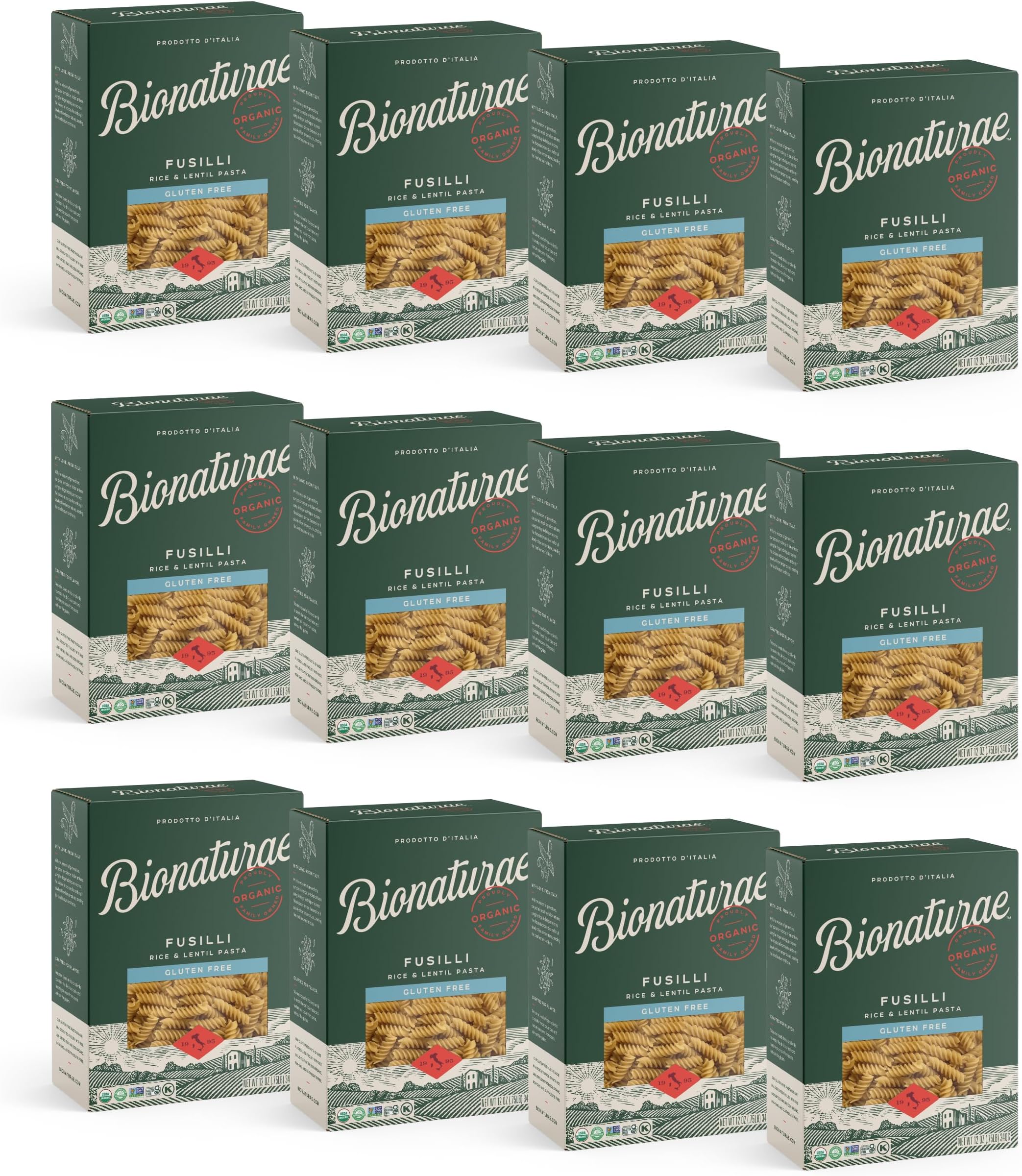Bionaturae - Organic Gluten-Free Pasta Fusilli 12 Oz. 160231
