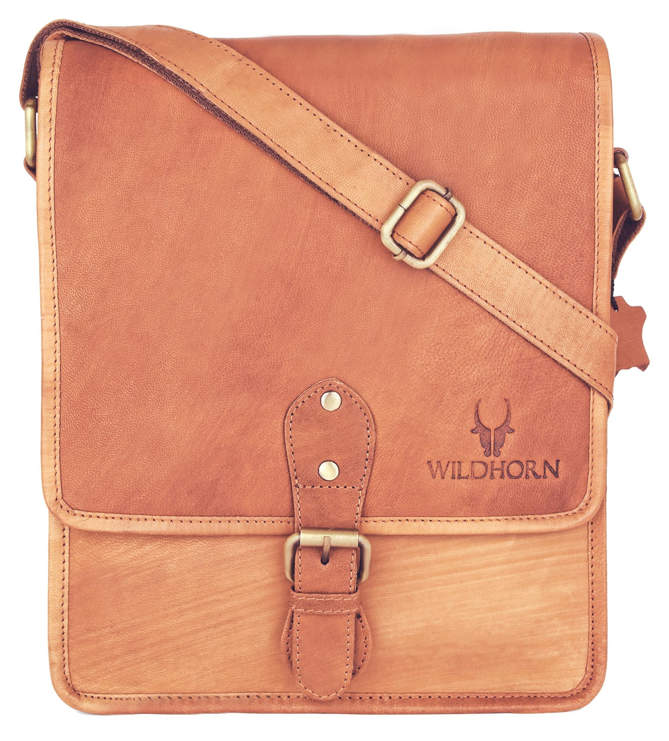 wildhorn Genuine Leather Sling Bag for Men | Stylish, Durable & Spacious | Buckle Closure | Adjustable Strap | 1-Year Warranty-picture-22