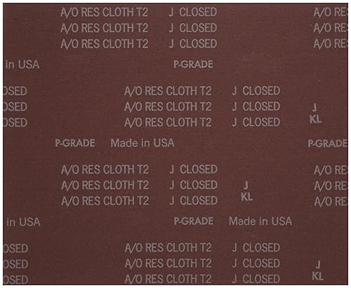 Miniatura 2 de Norton Papel de lija con respaldo de tela metálica, hojas de lija de 9 x 11, papel de lija de grano 320, papel de lija extra fino para metal,