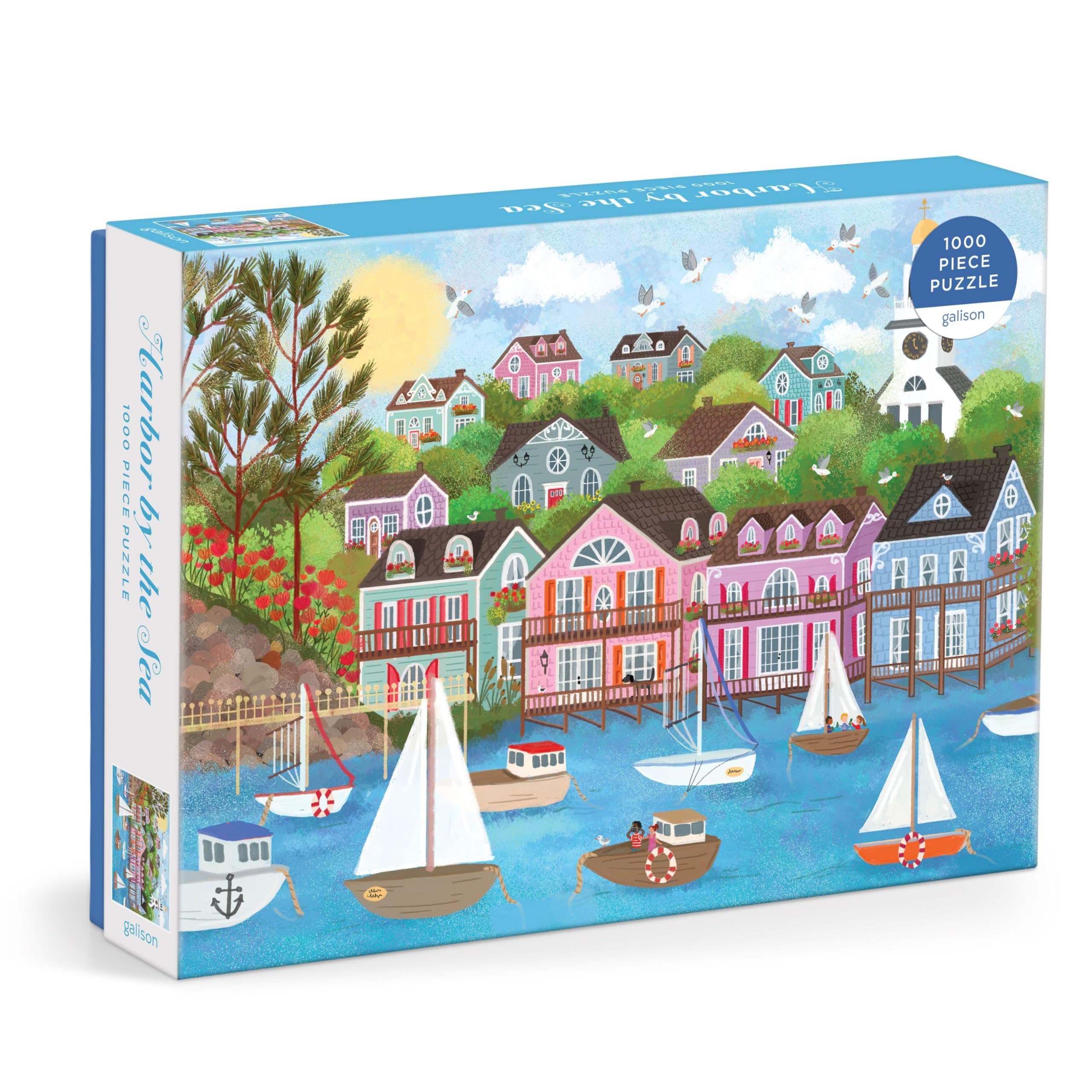 Joy Laforme Harbor by the Sea 1000 Piece Puzzle by Galison 9780735384859