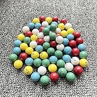 Vista 7 de JUNWRROW Bolas de bingo de plástico de 3/5 pulgadas multicolor, 75 unidades, perfectas para noches de bingo, rifas y más, reemplazos de bolas