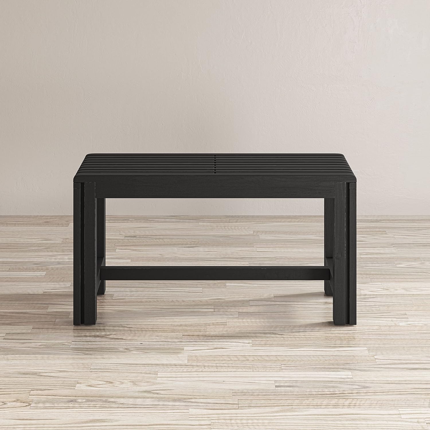 Jofran Bradford Extendable Solid Wood Hallway Bench, Grey, (1730-191G)