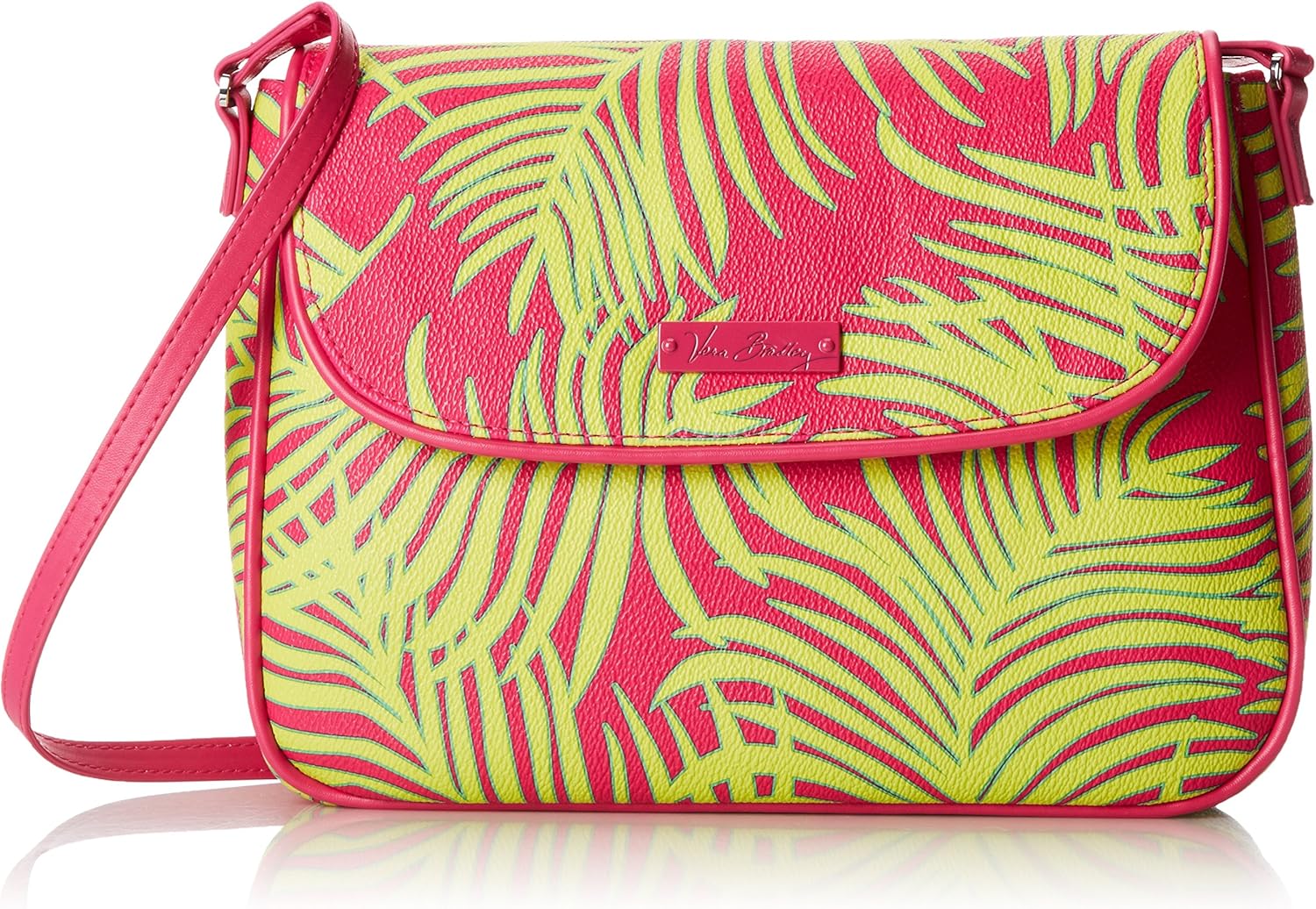 Vera Bradley Womens Flap Crossbody Palm Fronds One Size