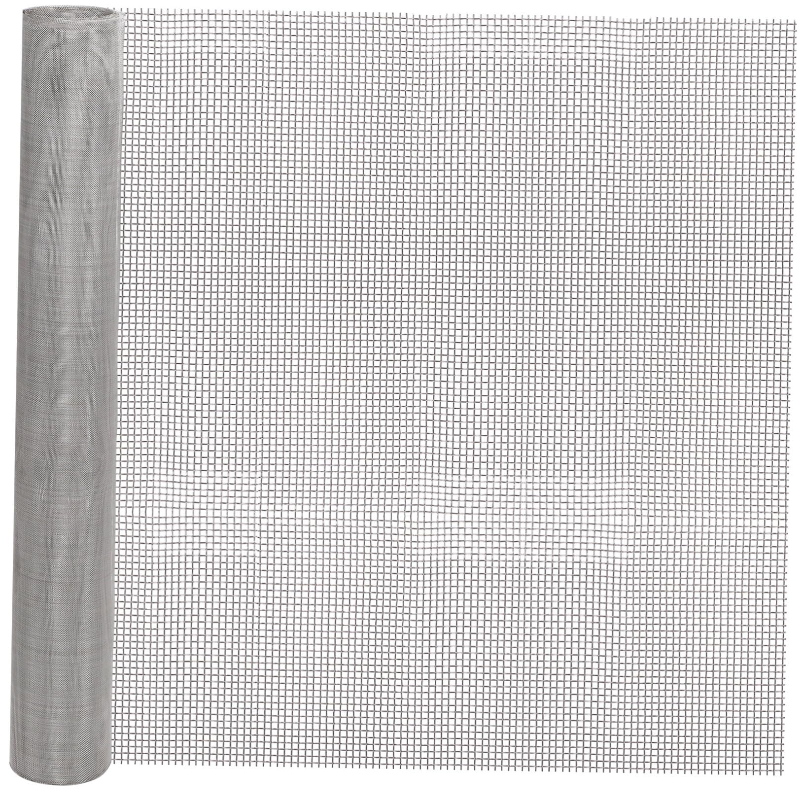 Alipis Easy Install Stainless Steel Mesh Screen Roll Mesh for Window Door and Ventilation Multi-Functional