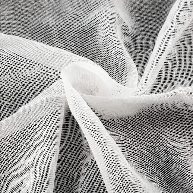 Cheesecloth, Unbleached Cotton Fabric Ultra Fine Muslin Cloths for Butter, Cooking,, Baking, Home Made Cloth for StrainingWhite (90 x 200 cm)