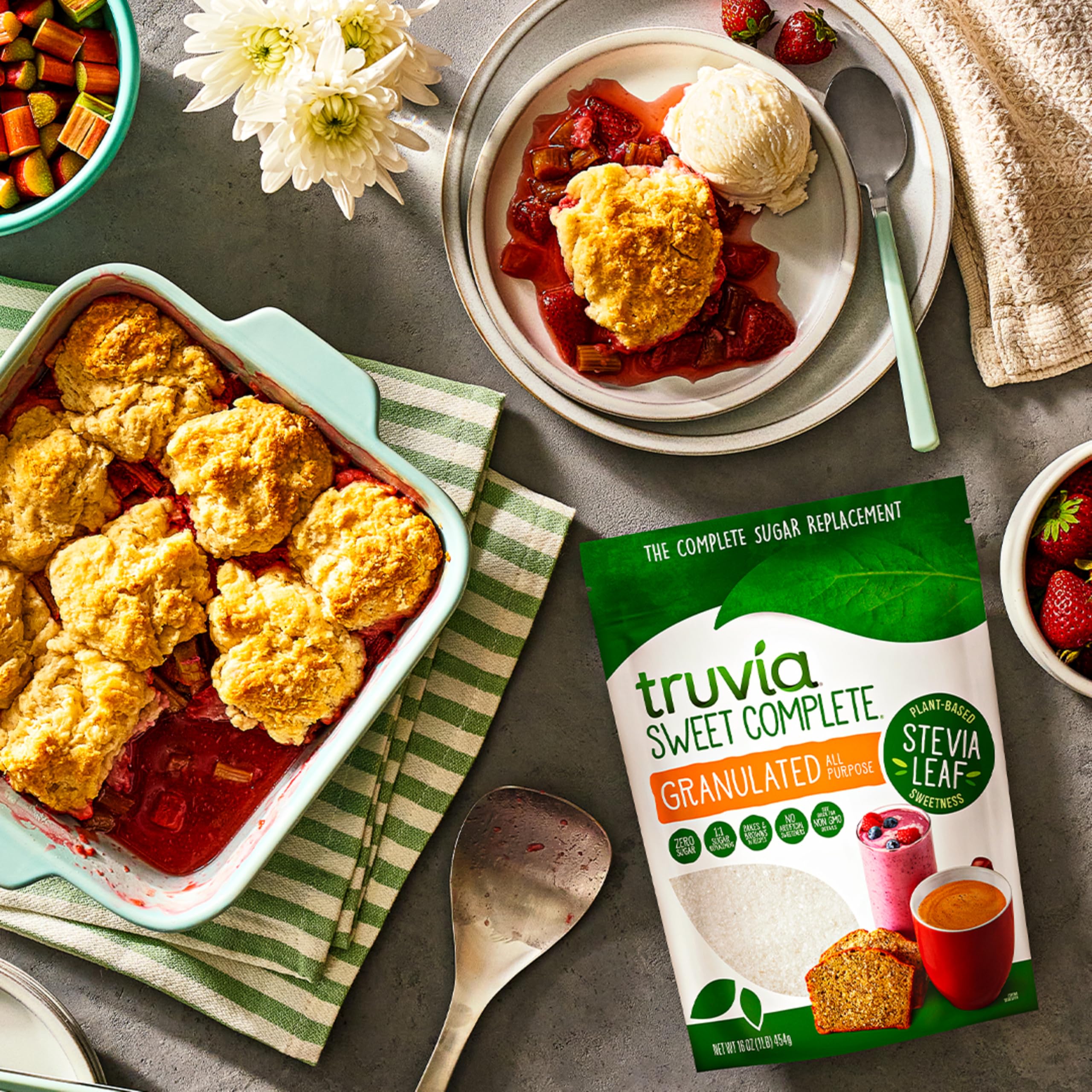 Truvia Dolce Completo Dolce Senza Calorie Dolce della Foglia di Stevia, Sacchetto da 453,6 g