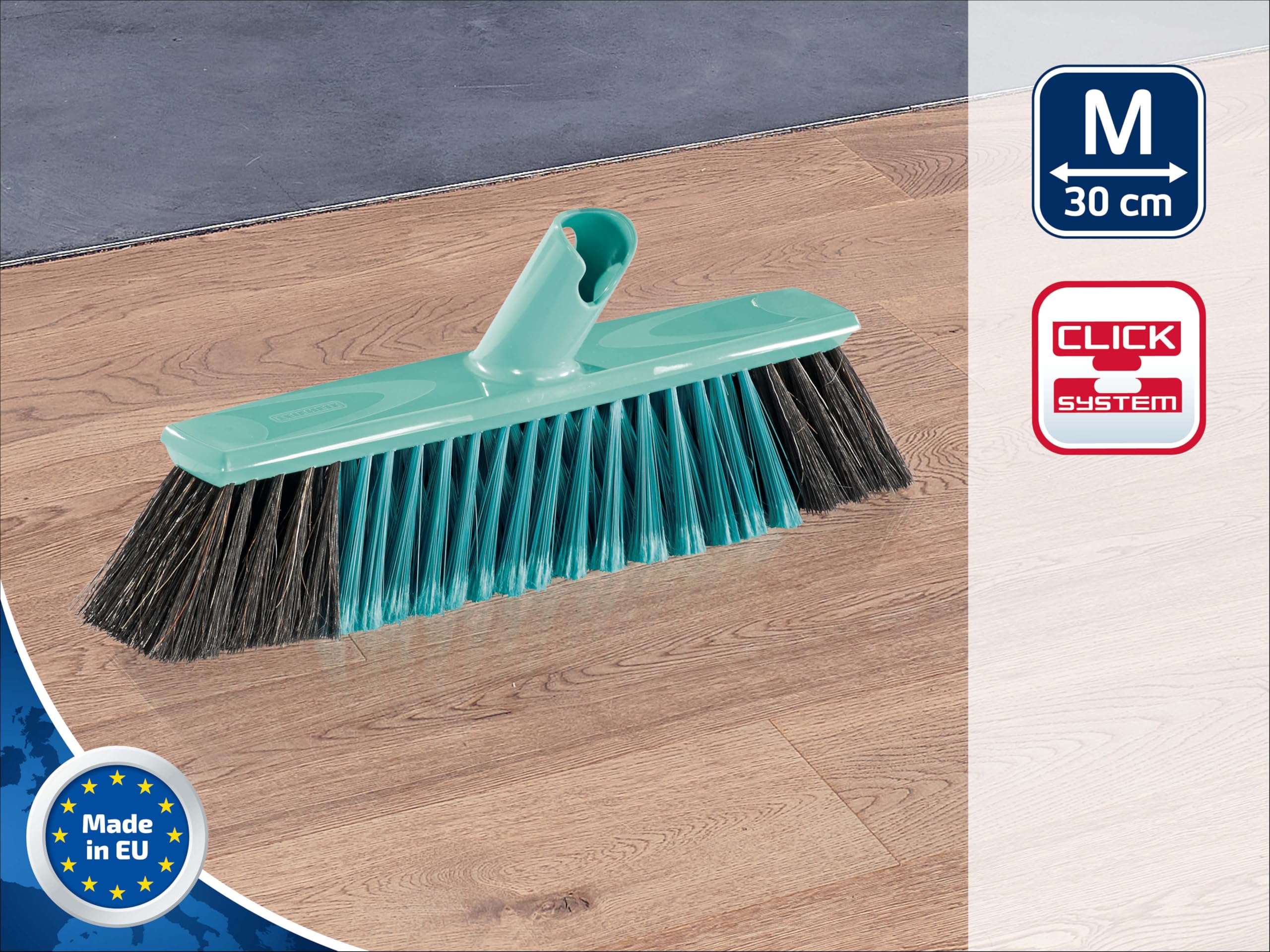 Leifheit 45033-Escoba para parquet Xtra Clean, 30 cm, Negro