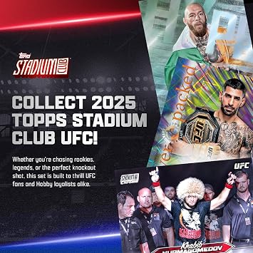 2025 Topps Stadium Club UFC - Factory Sealed - Mega Box