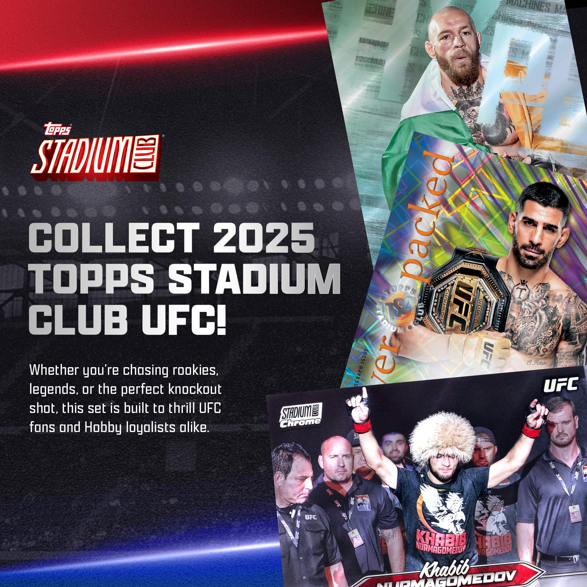 2025 Topps Stadium Club UFC - Factory Sealed - Value Box | Amazon