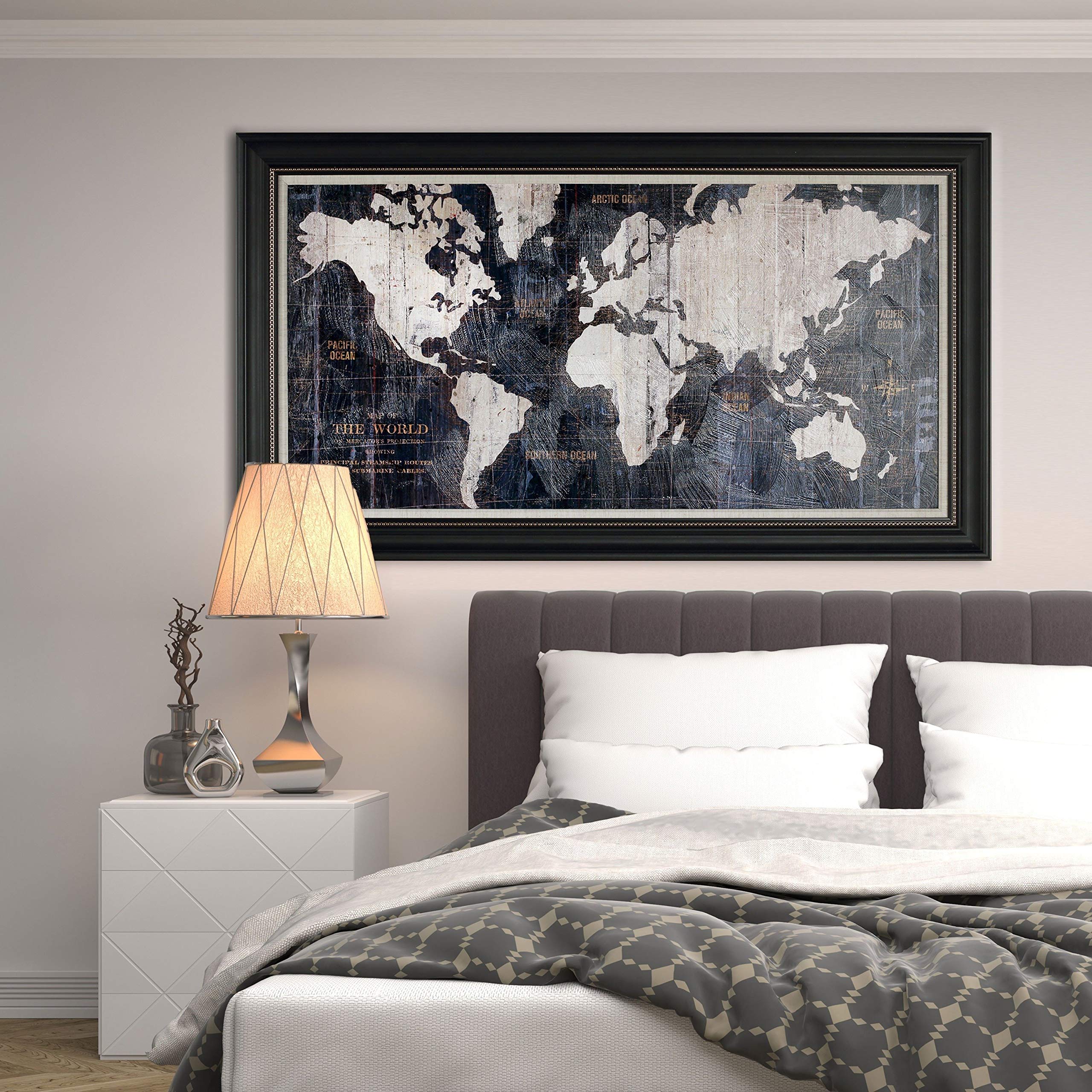 額装品/Old World Map Blue/ポスター 額装品/Old World Map Blue/ポスター Amazon.com: Framed 'Old