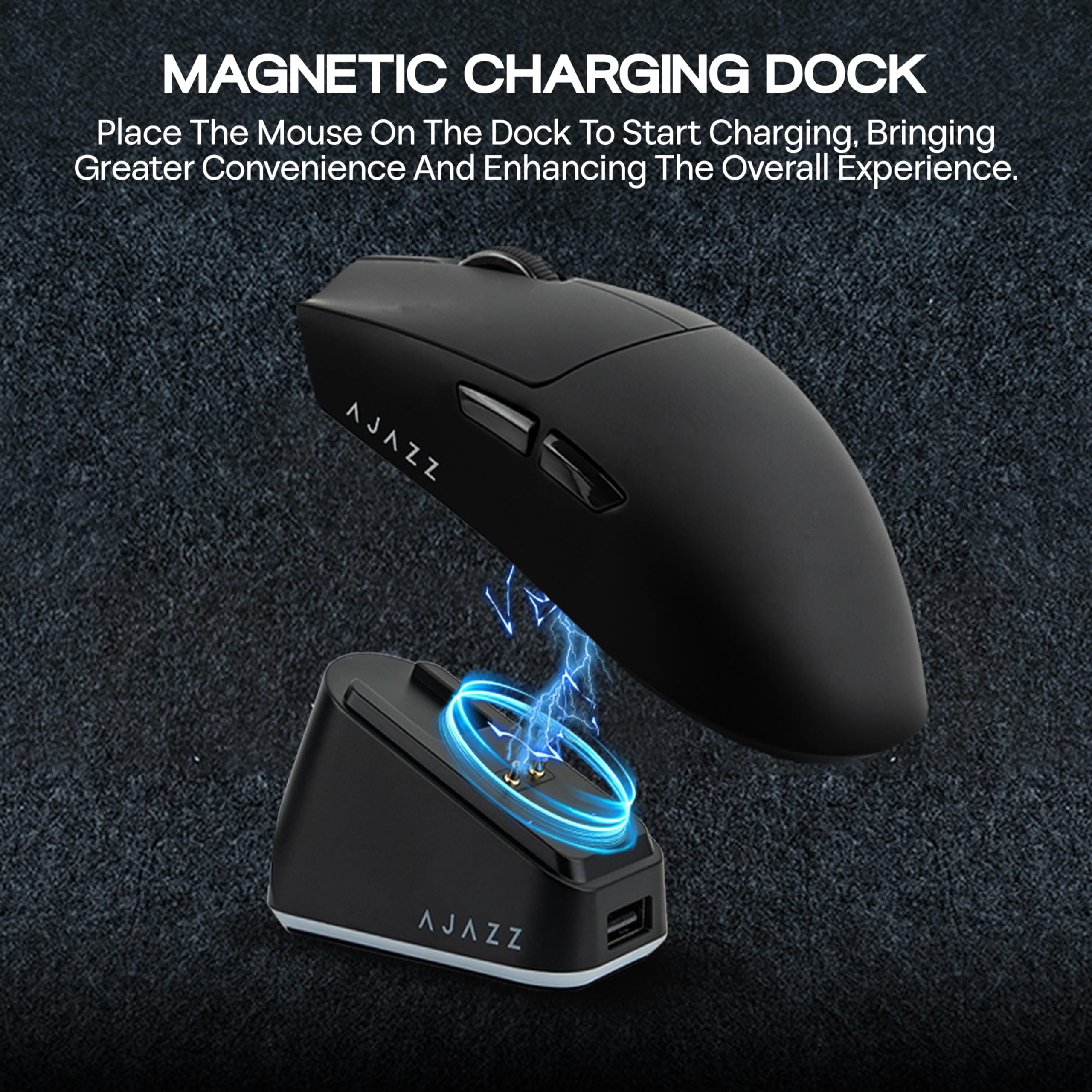 MechLands AJAZZ AJ139P V3 MC Wireless Mouse with Charging Base, 3