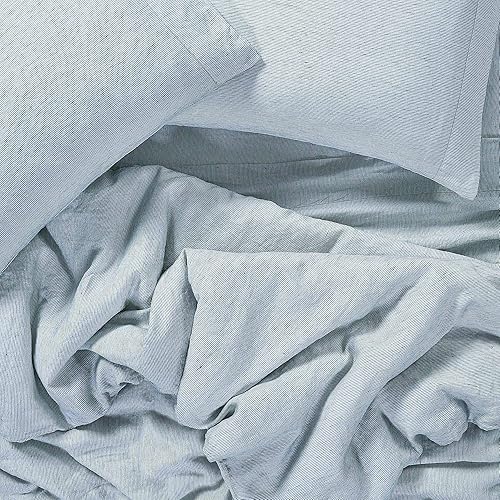 Miniatura 8 de Sijo Funda de edredón de lino francés 100 % orgánico lavado a la piedra, certificado orgánico GOTS, lote pequeño procedente de Normandía,