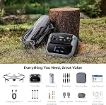 Ruko F11PRO 2 Drone avec 6K Caméra pour Adultes, 3-Axis Gombal, 4K/30fps Vidéo, 70-Min Temps de vol avec 2 Batteries, 10000ft FPV Drone professionnel de transmission, retour automatique, mode débutant