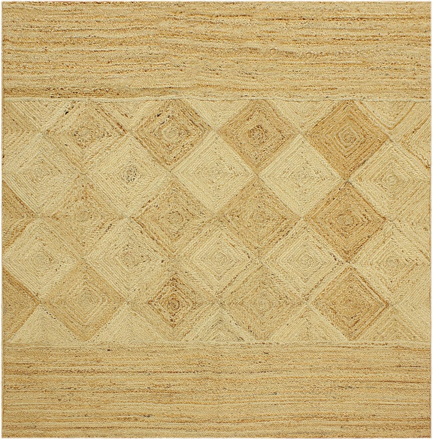 Natural Jute Runner Rug, Braided Area Rug Carpet, 2.6x16 Ft Beige Color Woven Flatweave Kilim Rug for Indoor Outdoor Use, and High Traffic Areas