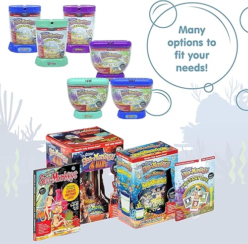 Miniatura 6 de Sea Monkey's LFSchylling Sea-Monkey - Huevos de vida instantánea, los colores pueden variar, pequeños