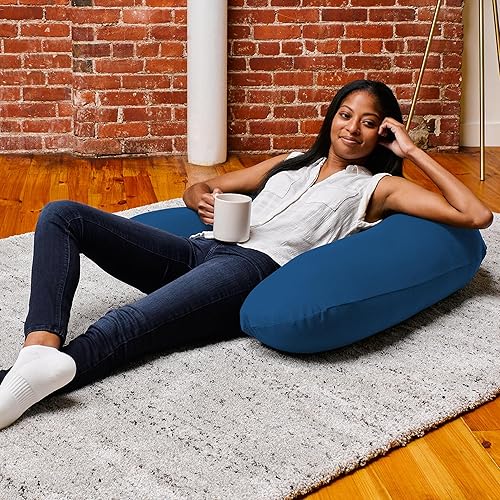 Miniatura 5 de Yogibo - Almohada de apoyo para lectura almohada única en forma de U con brazos proporciona un excelente apoyo y comodidad almohada de descanso