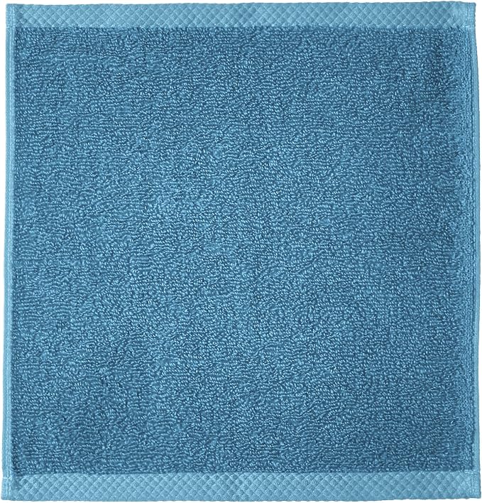 2 Piece Quick-Dry Oversize Bath Towel, 100% Cotton, Lake Blue, 54" x 30"