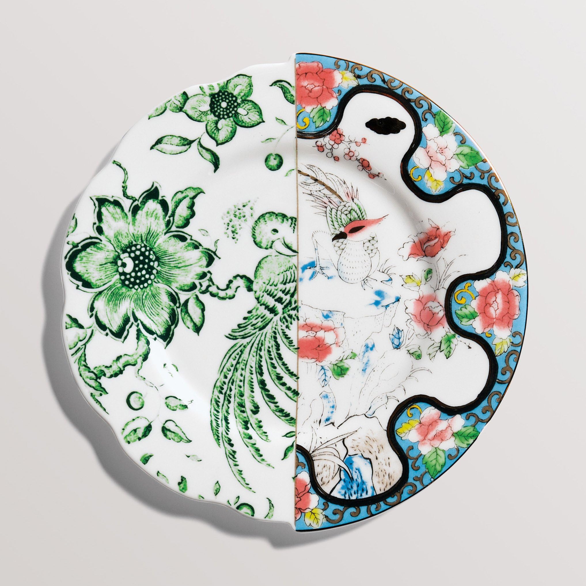 Porcelain Fruit Plate Ø Cm.20 H.1,6 "Hybrid-Zoe"