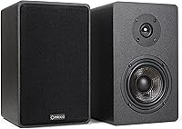 Vista 4 de Micca MB42X Parlantes avanzados para estante para sonido envolvente de cine en casa, estéreo y monitor de campo cercano pasivo, 2 vías (negro, par)