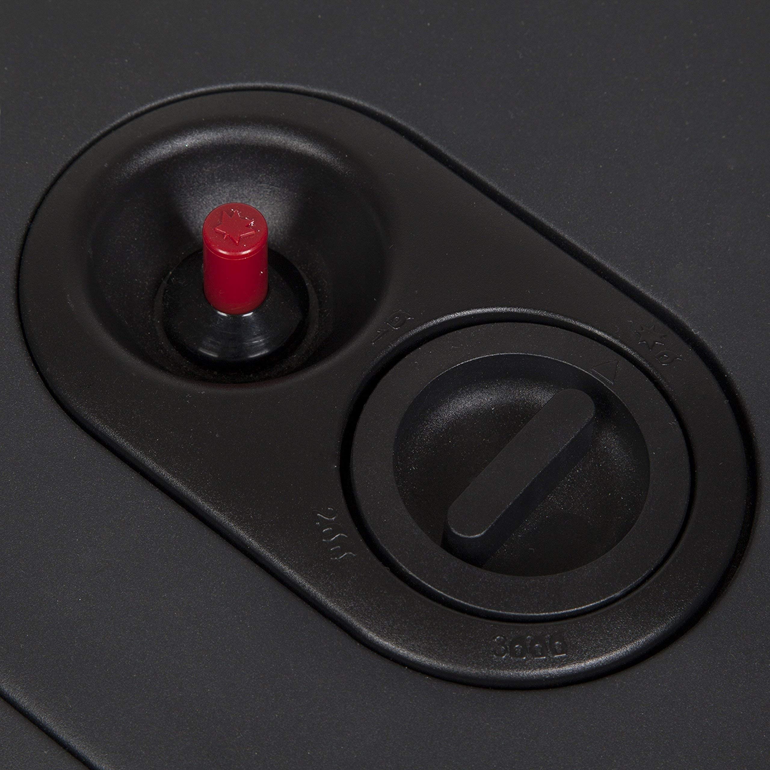 Warmlite Portable Gas Heater on Wheels with AntiTilt Device, Black