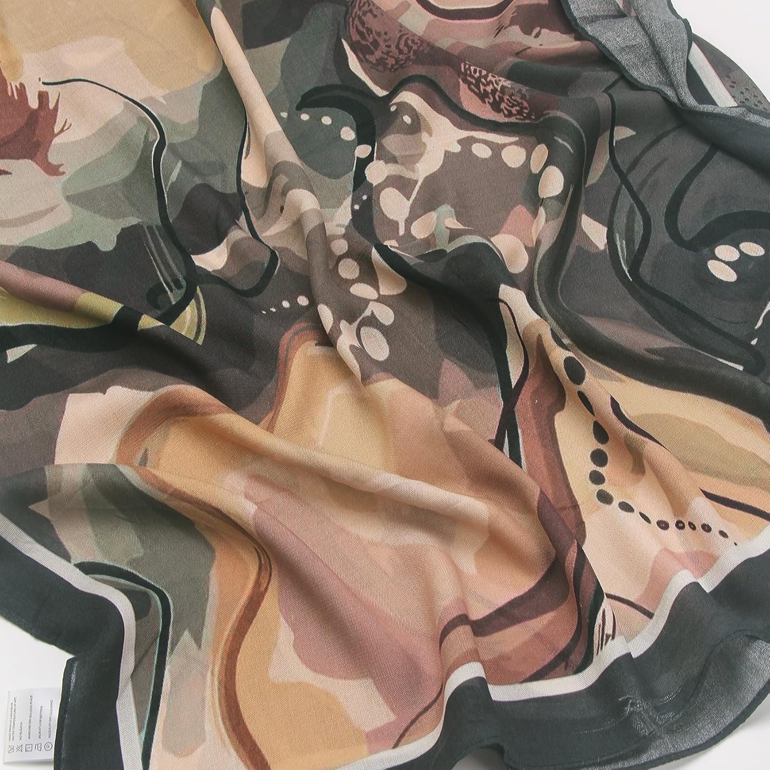 Boho Scarf Hijab for Women Lightweight Floral Printed Scarves Fall Winter Fashion Shawl wraps - Image 6