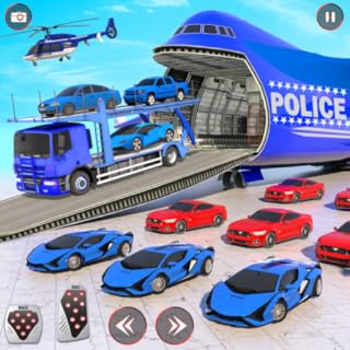 Police Car Transport Cargo ship Games