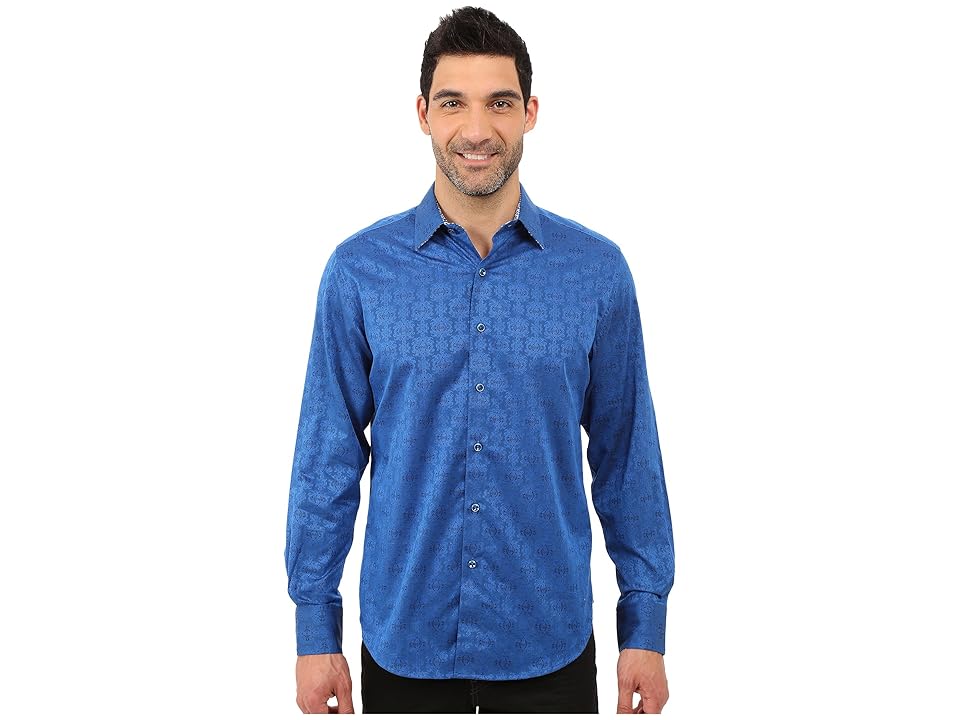 

Robert Graham Cullen Sport Shirt (Navy) Men's Long Sleeve Pullover