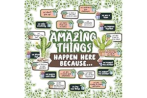 Decorably 53 Pcs Cactus Bulletin Board Decorations