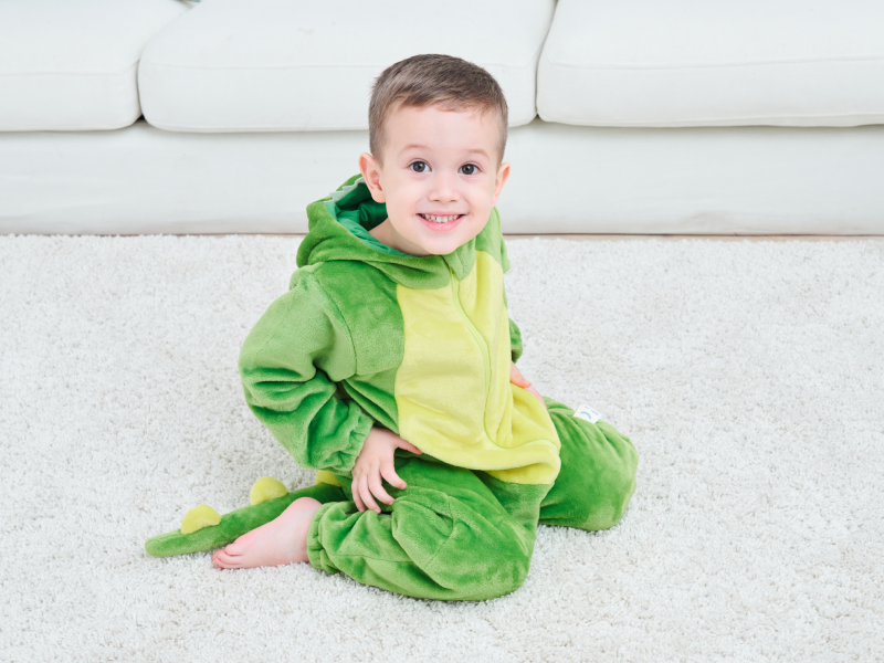 LOLANTA Costume de Requin d'Halloween pour Garçons et Filles Combinaison Douce pour Enfants Cadeau d'Anniversaire (Bleu, 4-6 Ans