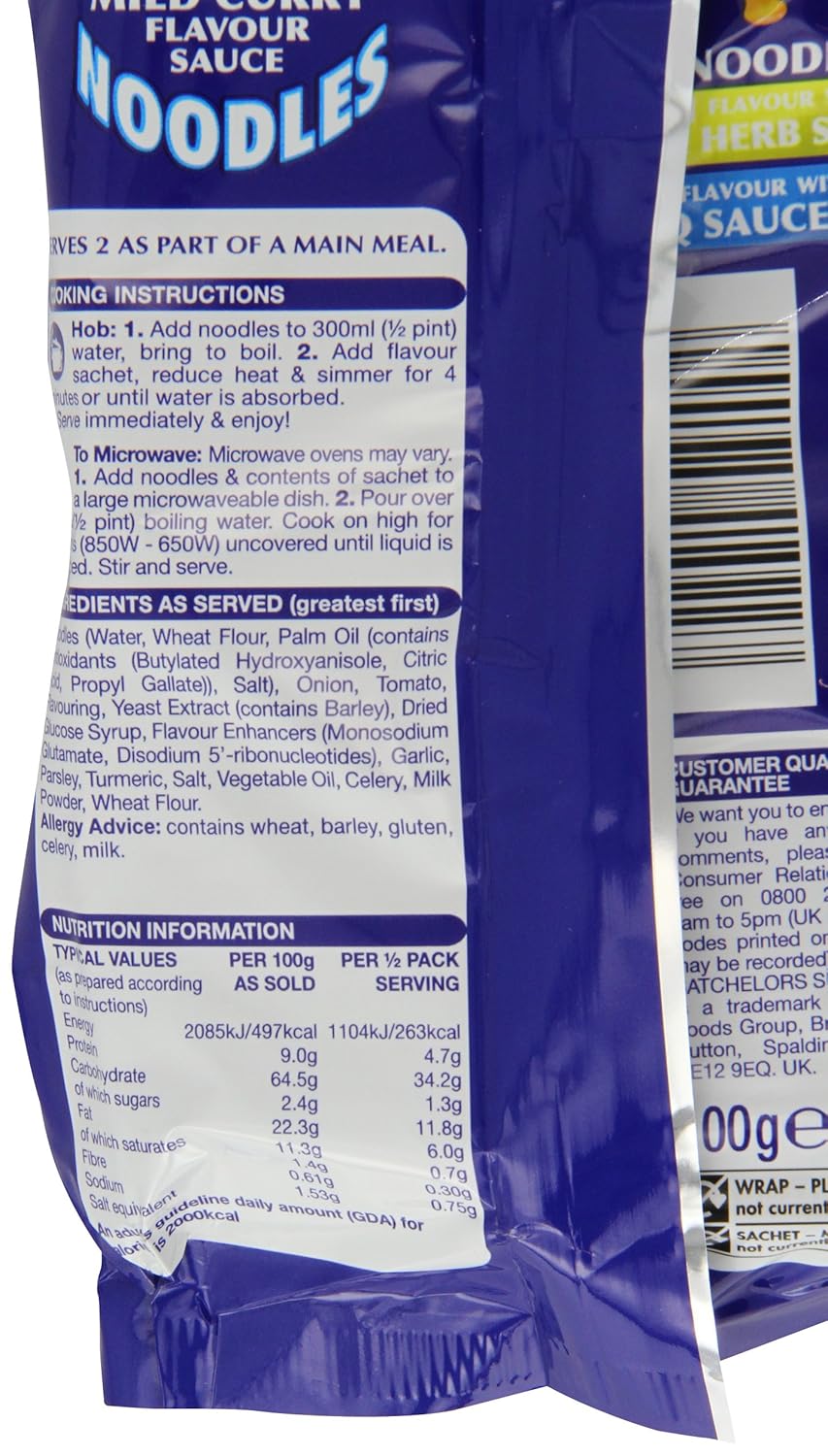 Batchelors Supernoodles Mild Curry 100 g (Pack of 24)