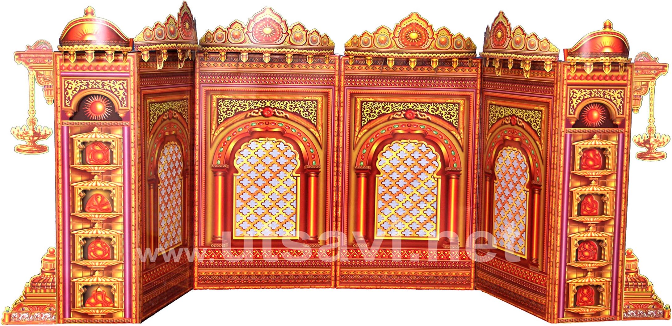 Utsavi Eco Friendly Ganpati Decoration Jaipur 4 Jali Set 36 inch