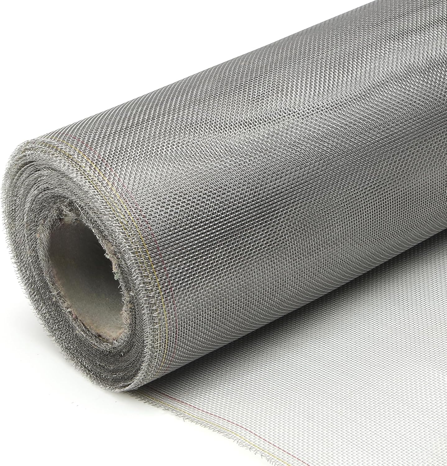 304 Sliver Stainless Steel Robust & Shielding Window Screen Replacement Mesh Screen, 47IN x 100FT, Perfect for Windows, Doors, Patios & Pets, Mosquito-Proof,Sturdy Screen Mesh Roll (20 Mesh)