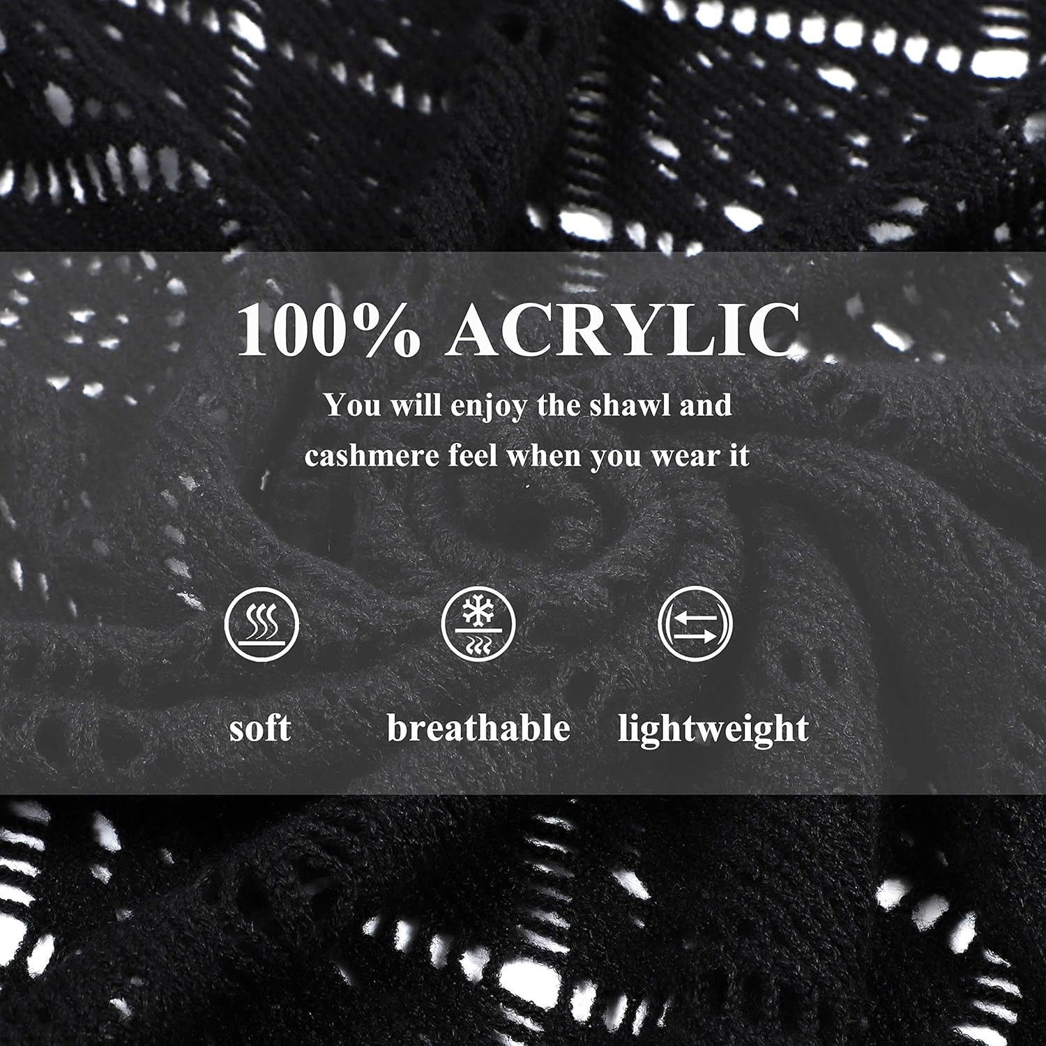 Knit Shawl Wrap for Women - Soul Young Ladies Fringe Knitted Poncho Cardigan Cape - Image 6