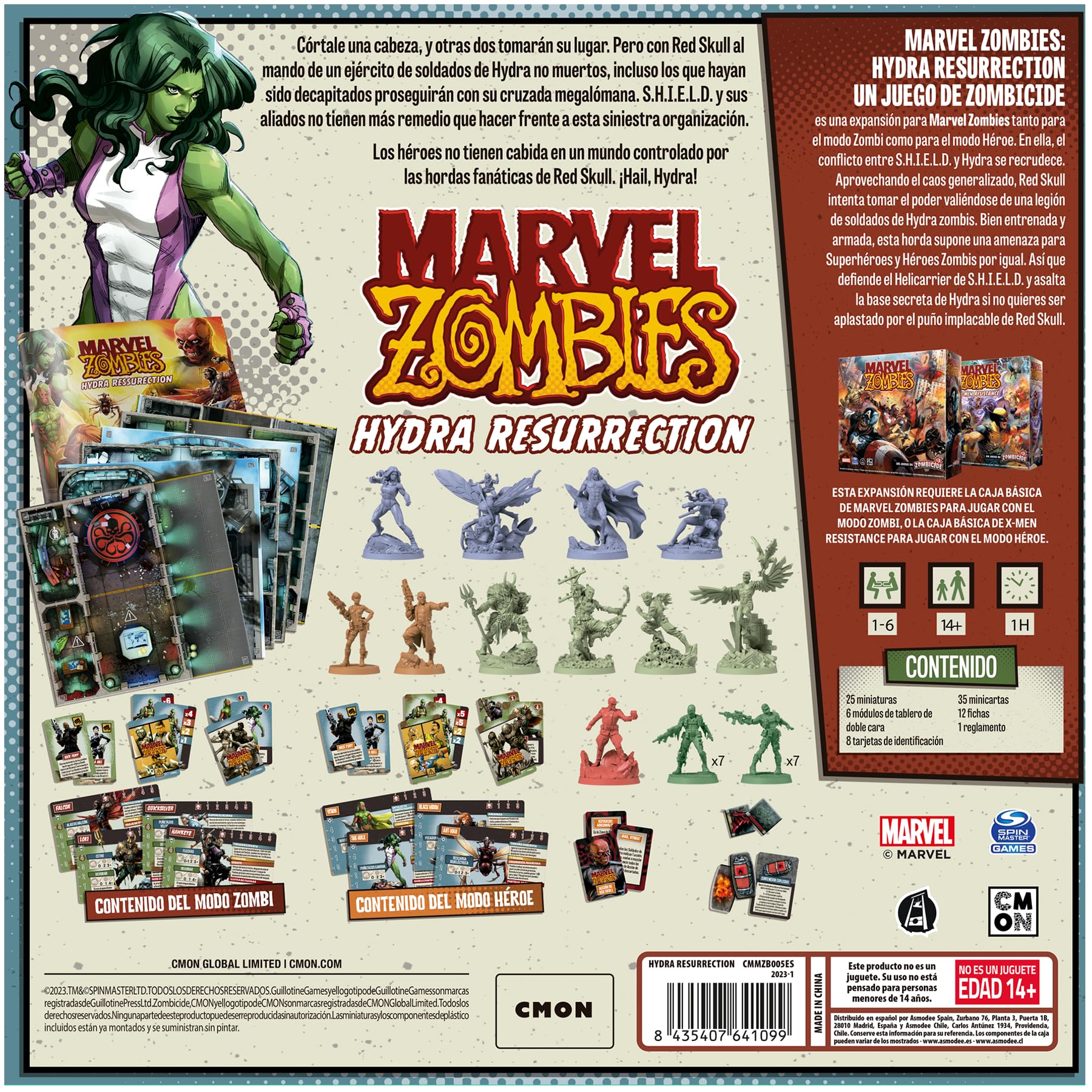 CMON | Marvel Zombies: Hydra Resurrection | Expansión | Juego de